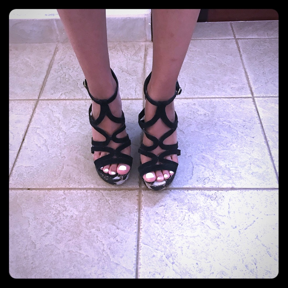 David Isaac platform heels
